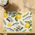Faux Linen Placemats Set of 6