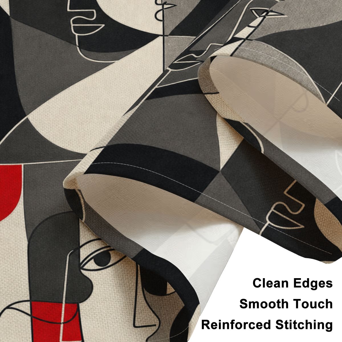 Faux Linen Placemats Set of 6