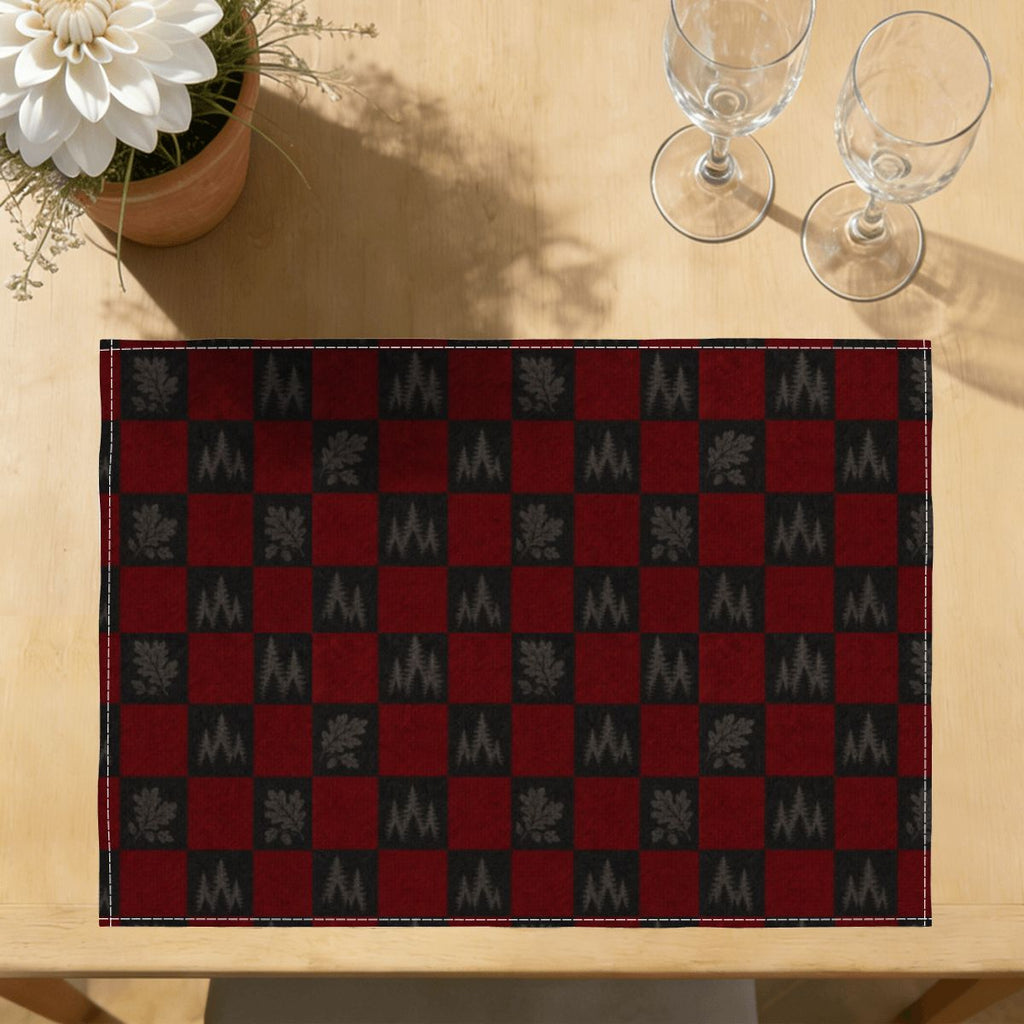 Faux Linen Placemats Set of 6