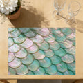 Faux Linen Placemats Set of 6