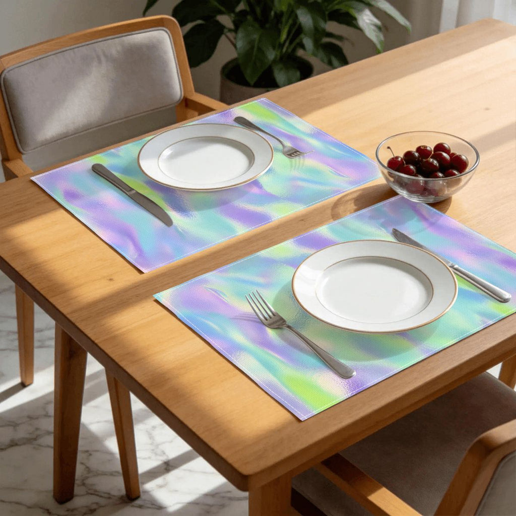 Faux Linen Placemats Set of 6