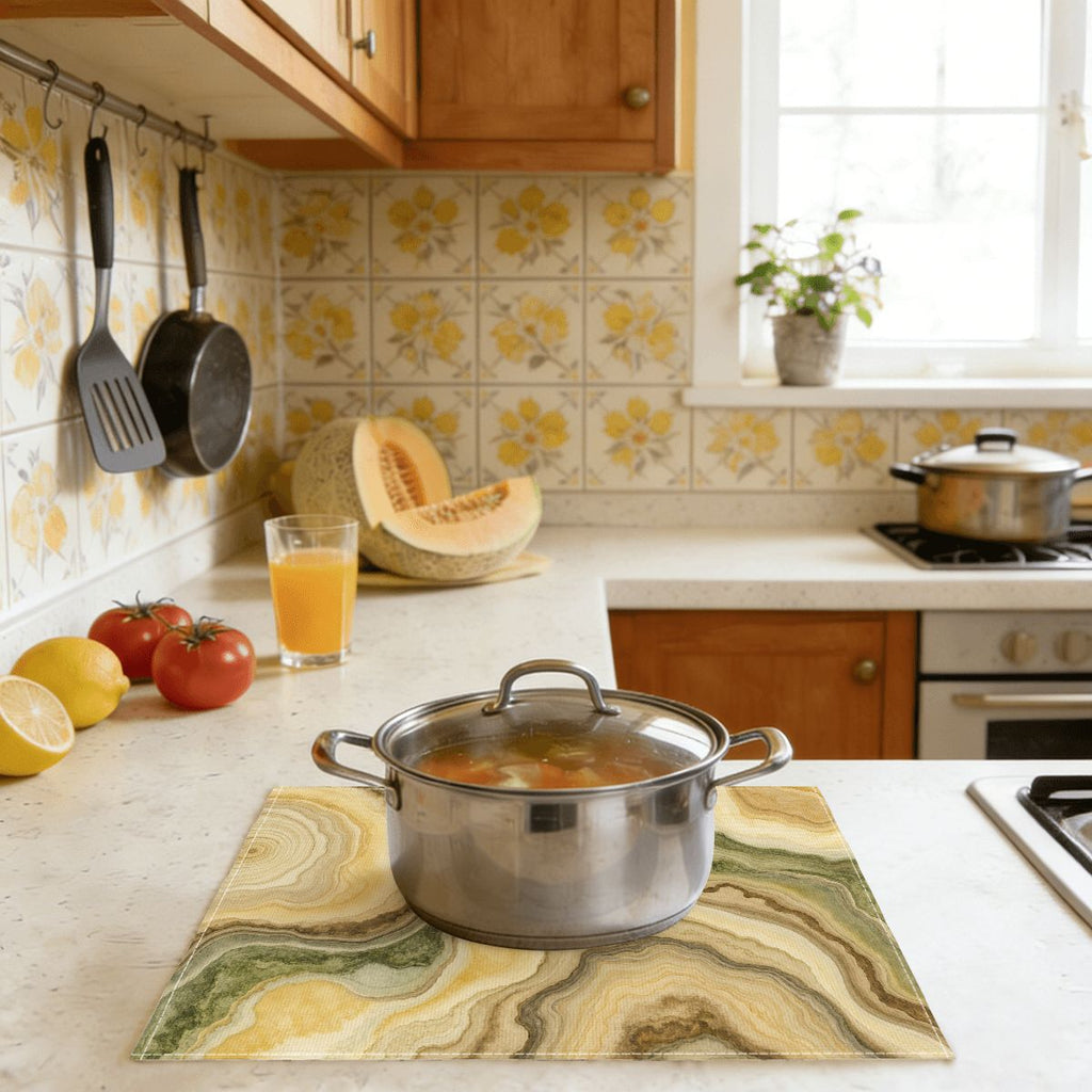 Faux Linen Placemats Set of 6