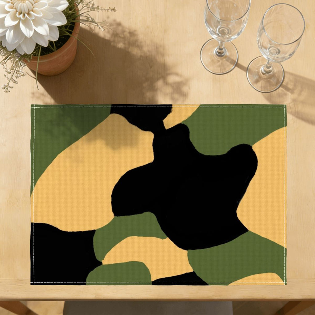 Faux Linen Placemats Set of 6