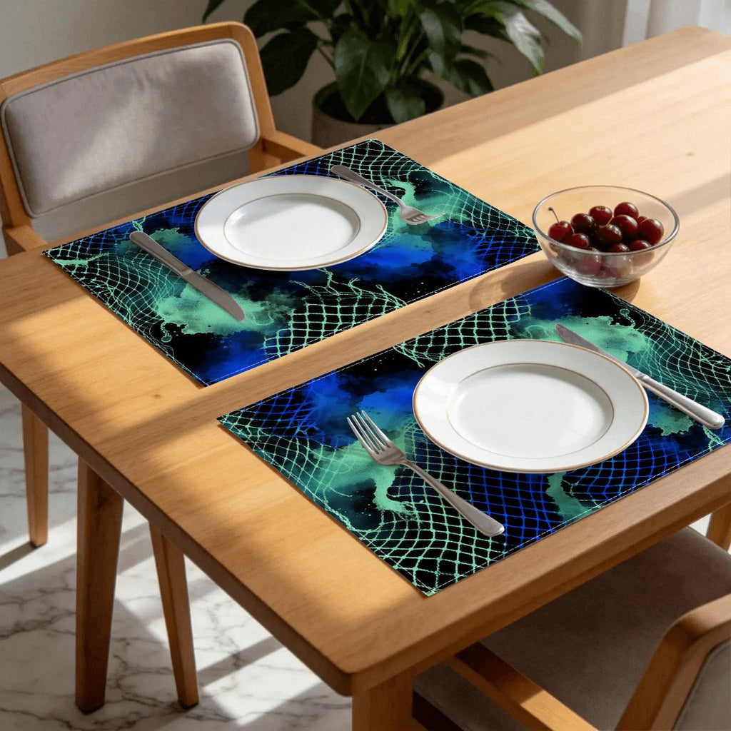 Faux Linen Placemats Set of 6