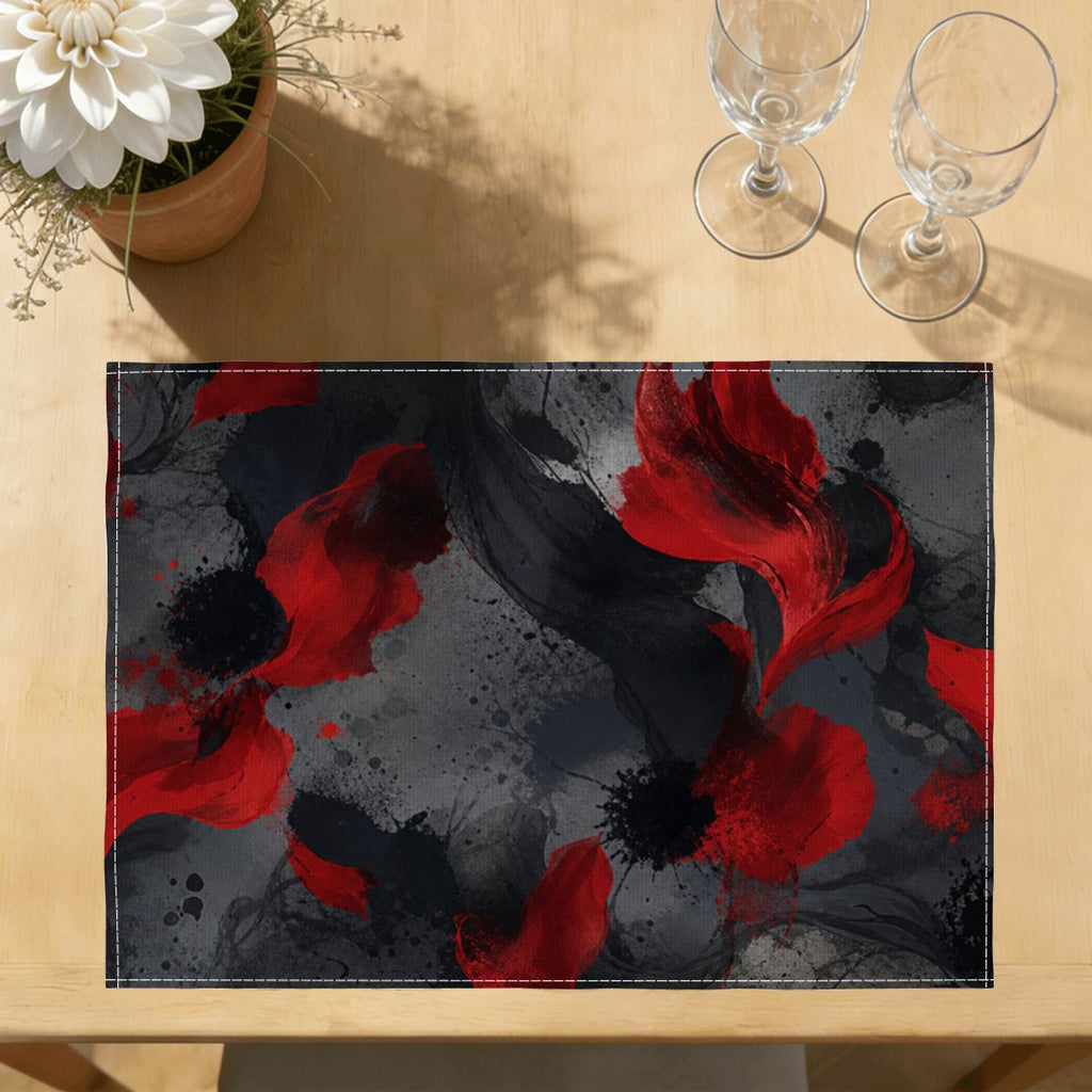 Faux Linen Placemats Set of 6