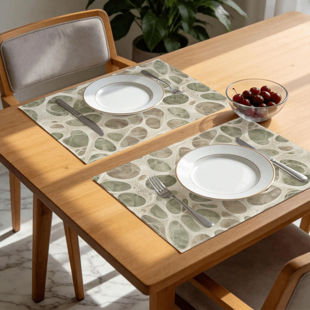 Faux Linen Placemats Set of 6