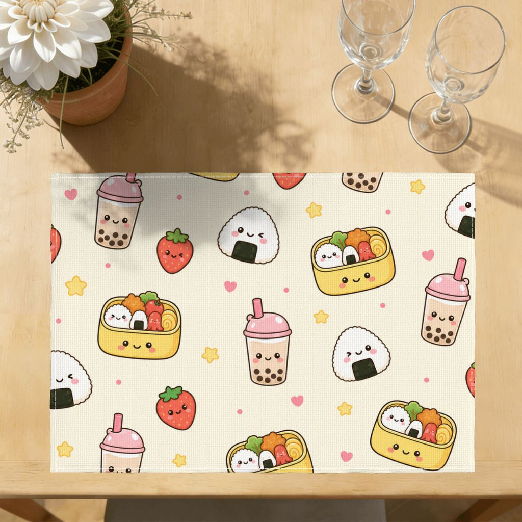 Faux Linen Placemats Set of 6