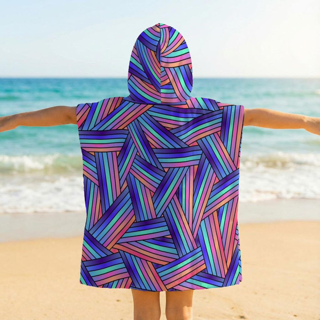 Kid's Hooded Towel Poncho