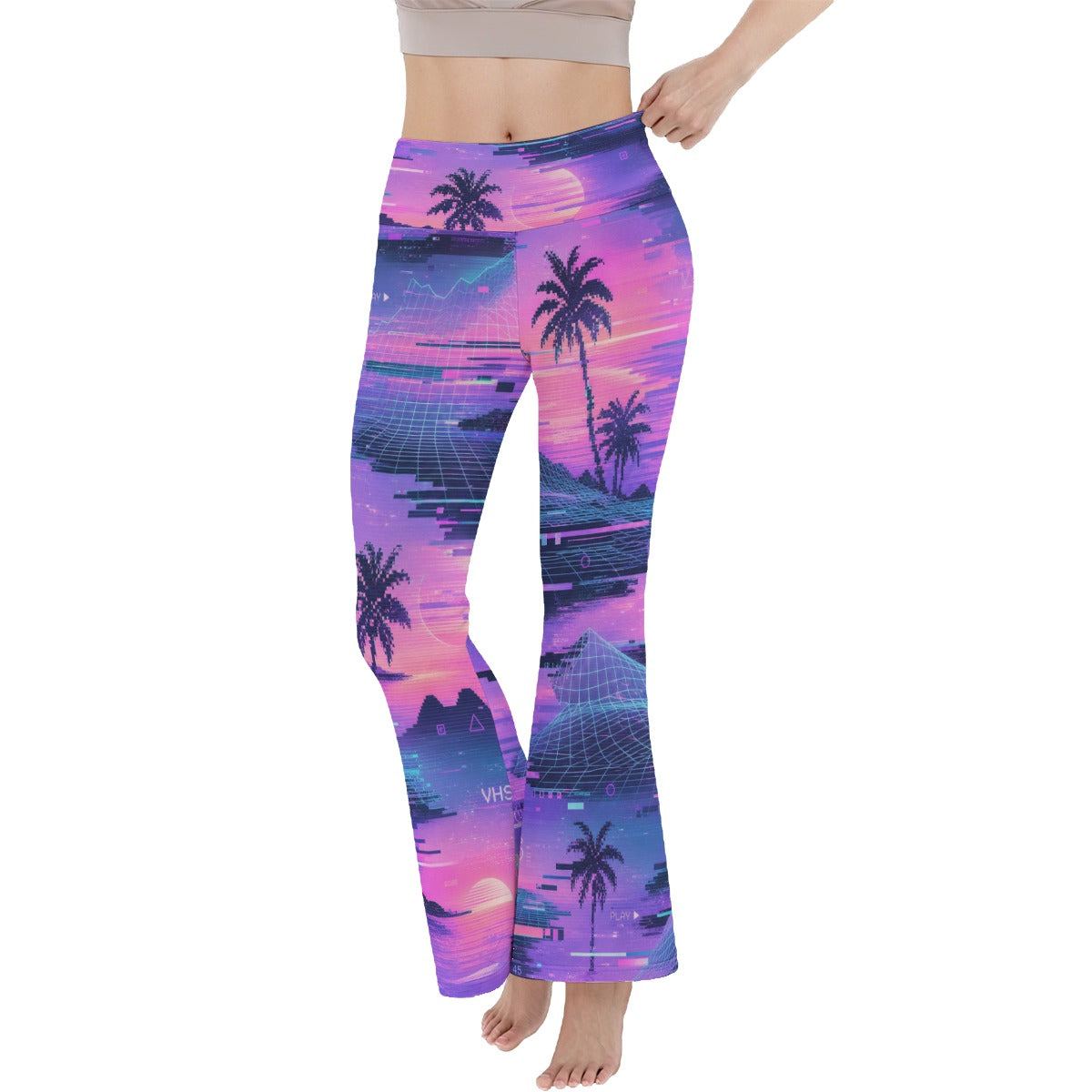 Women's Reversible High-Waisted Yoga Pants