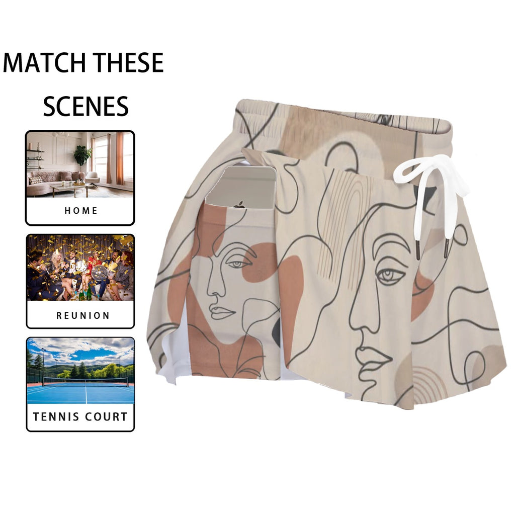 Women's Sport Skorts With Pocket