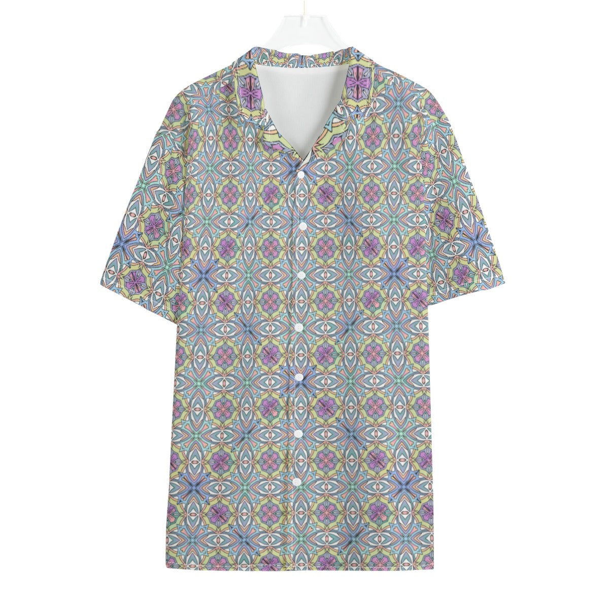 Men's Hawaiian Shirt With Button Closure