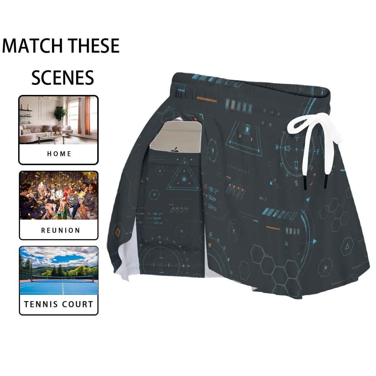 Women's Sport Skorts With Pocket
