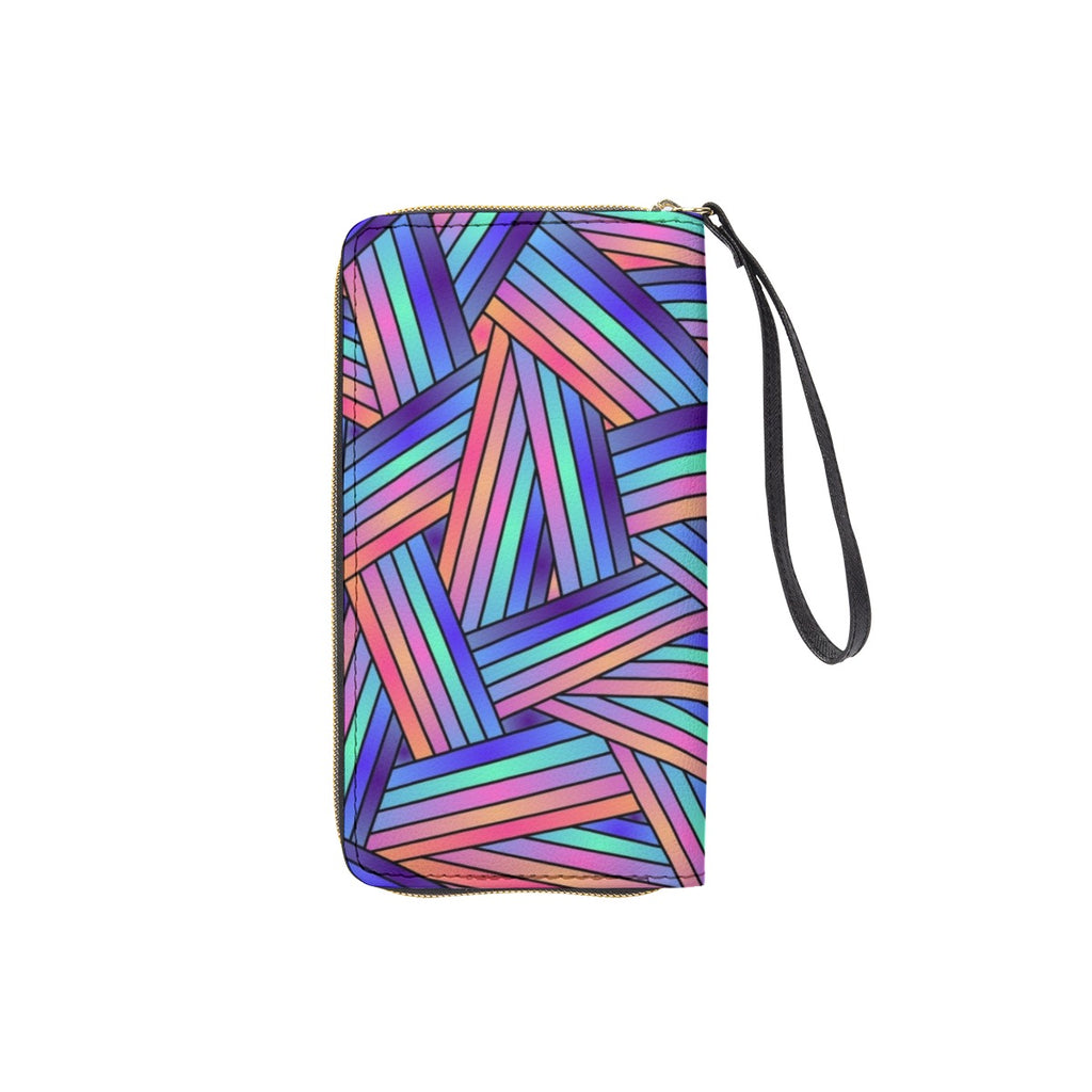 Long Wallet With Black Hand Strap