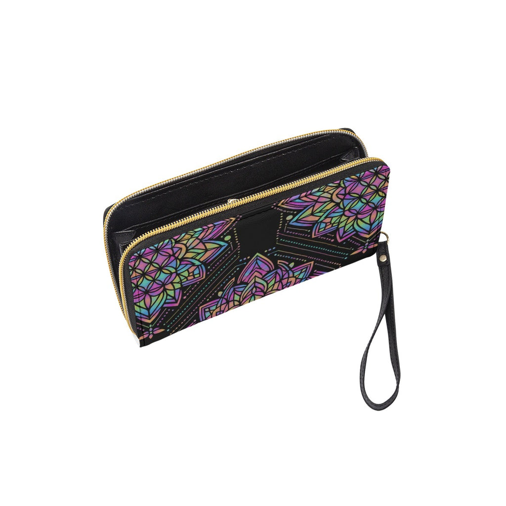 Long Wallet With Black Hand Strap