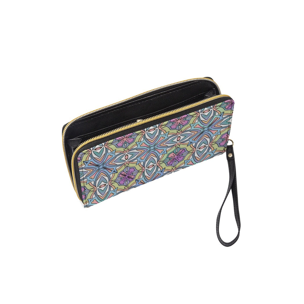 Long Wallet With Black Hand Strap