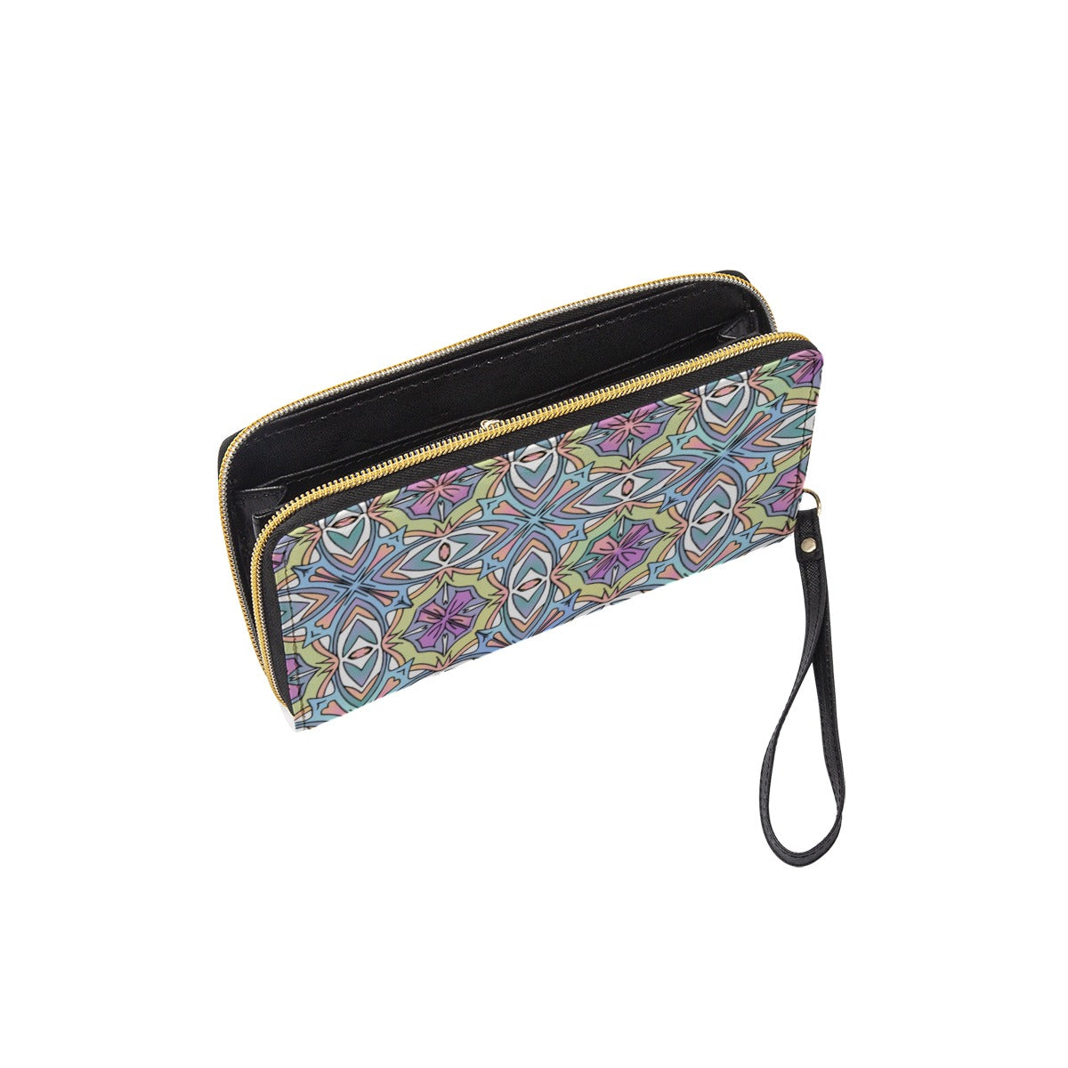 Long Wallet With Black Hand Strap