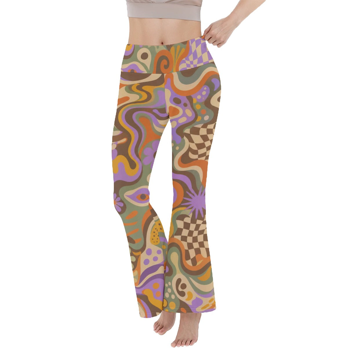Women's Reversible High-Waisted Yoga Pants