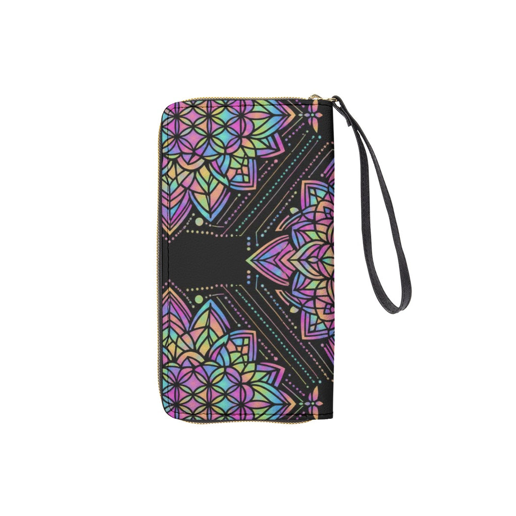 Long Wallet With Black Hand Strap