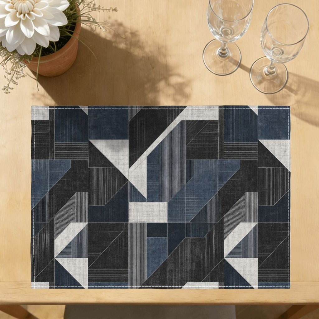 Faux Linen Placemats Set of 6