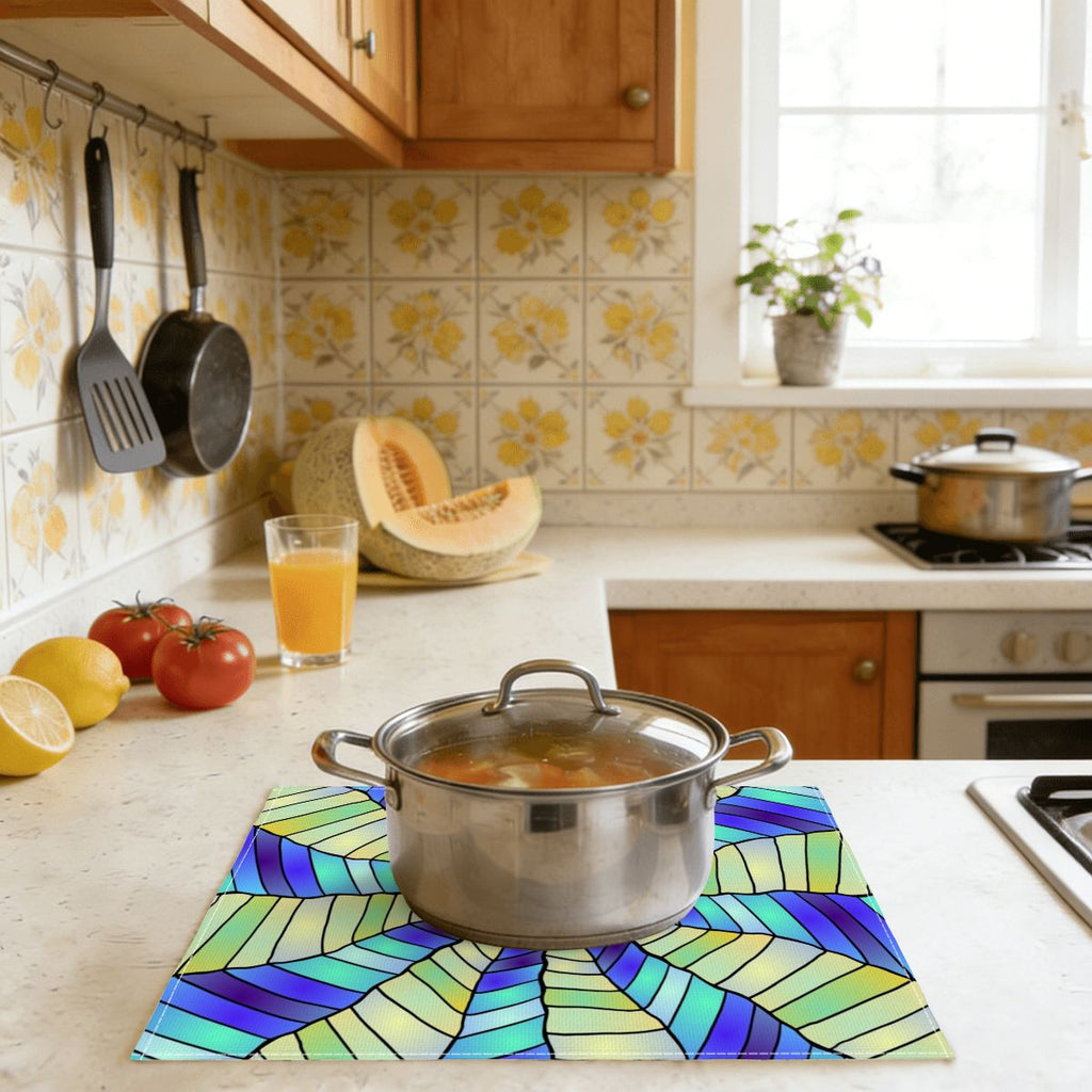 Faux Linen Placemats Set of 6