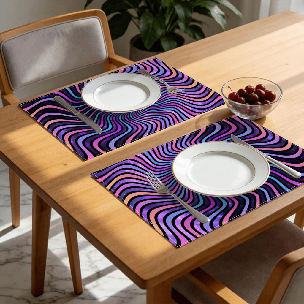 Faux Linen Placemats Set of 6