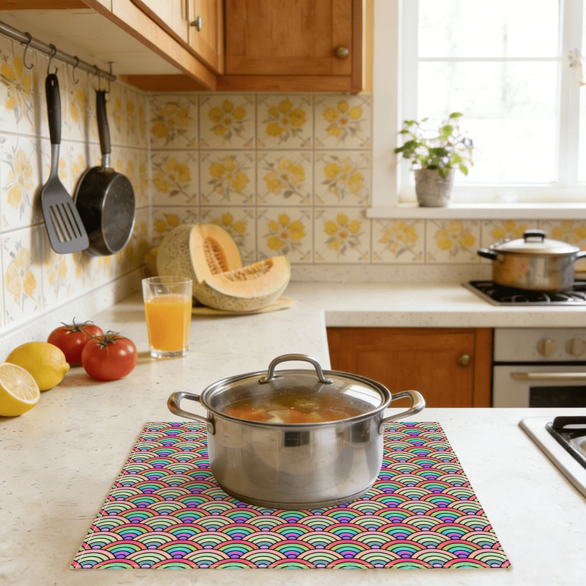 Faux Linen Placemats Set of 6