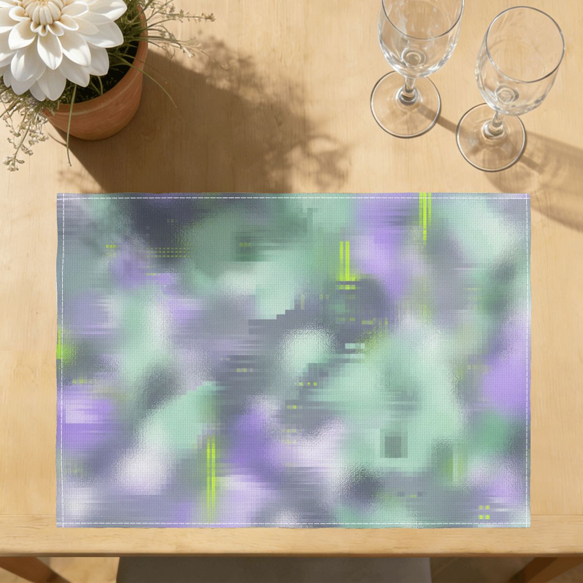 Faux Linen Placemats Set of 6