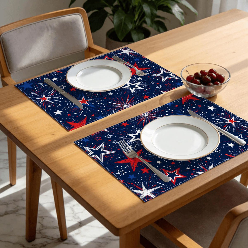 Faux Linen Placemats Set of 6