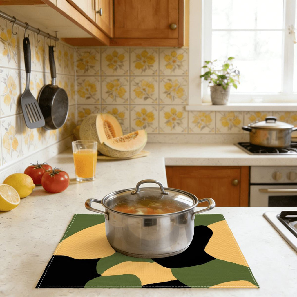 Faux Linen Placemats Set of 6