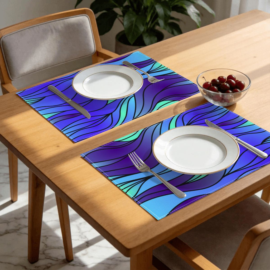 Faux Linen Placemats Set of 6