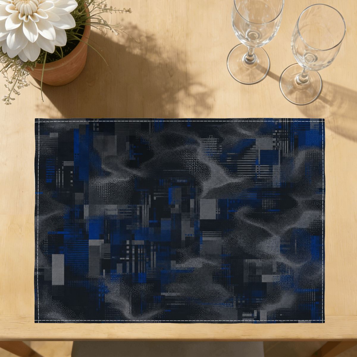 Faux Linen Placemats Set of 6