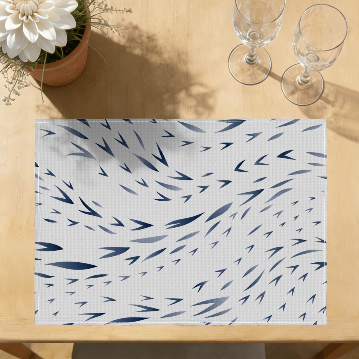 Faux Linen Placemats Set of 6