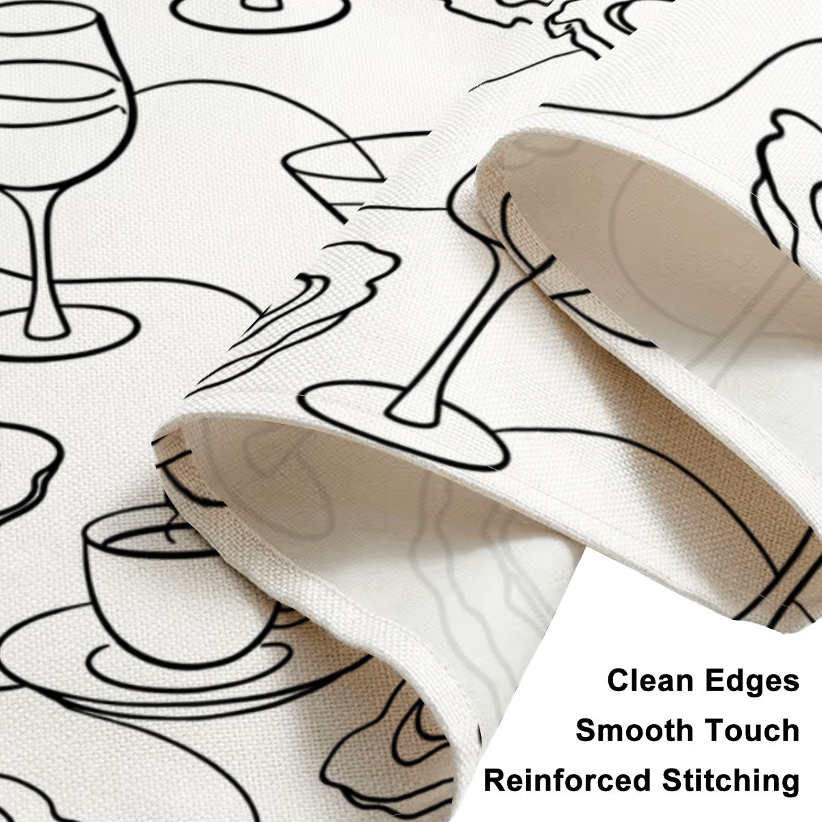 Faux Linen Placemats Set of 6