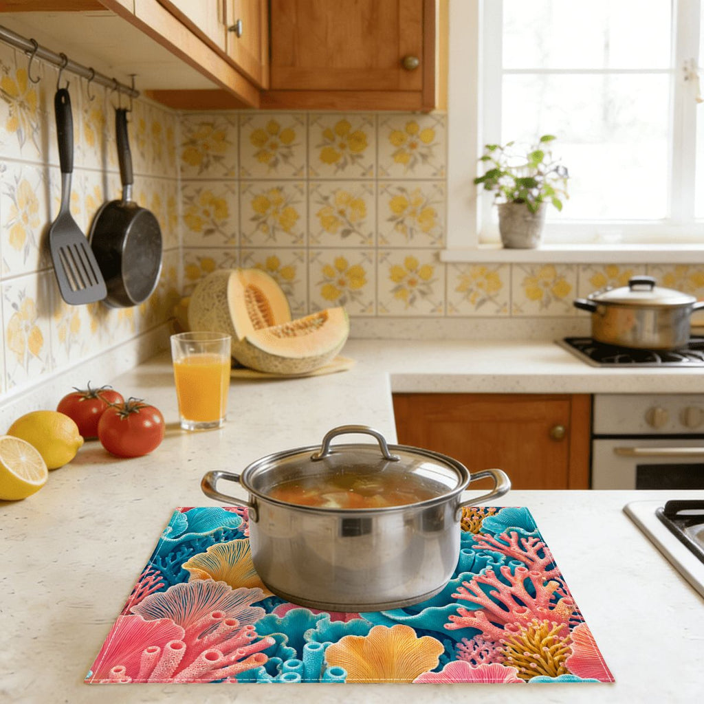 Faux Linen Placemats Set of 6