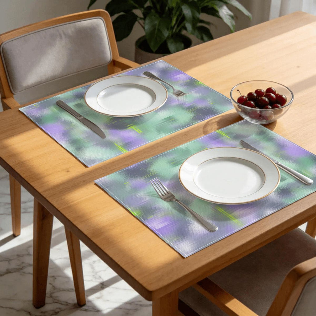 Faux Linen Placemats Set of 6