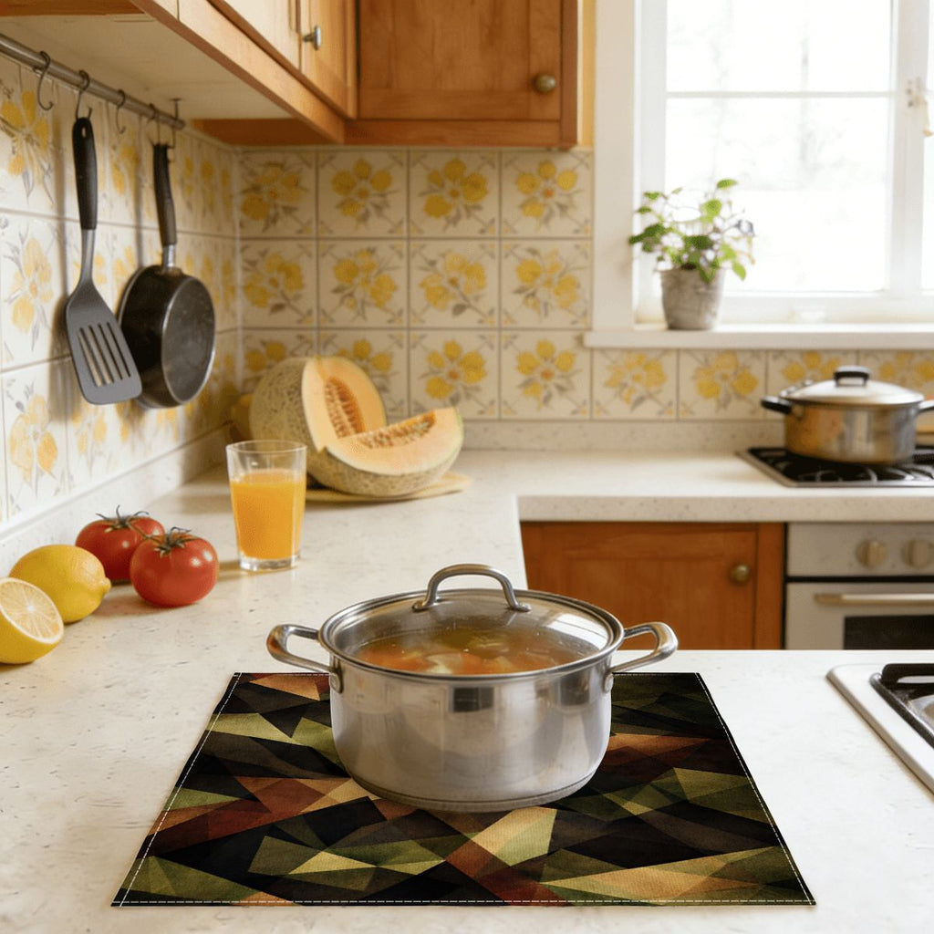Faux Linen Placemats Set of 6