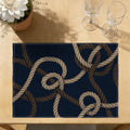 Faux Linen Placemats Set of 6