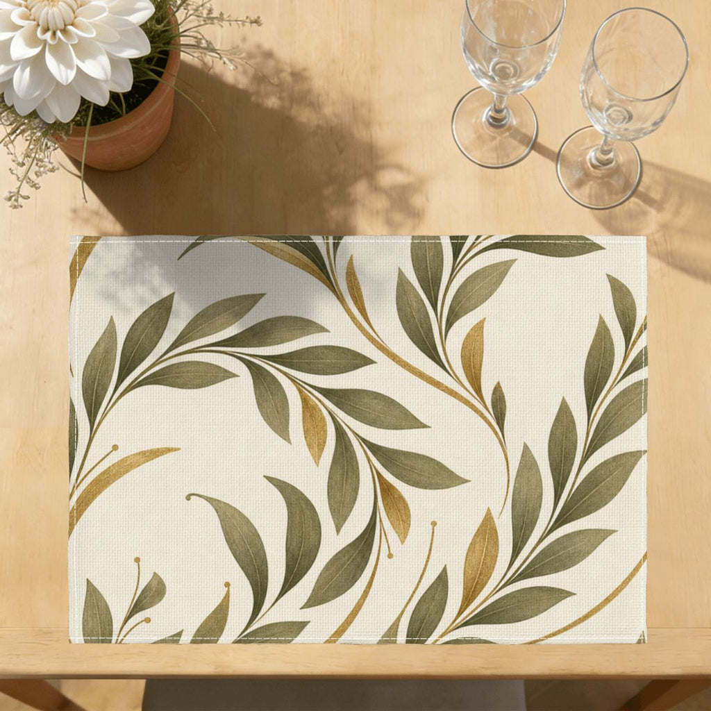 Faux Linen Placemats Set of 6