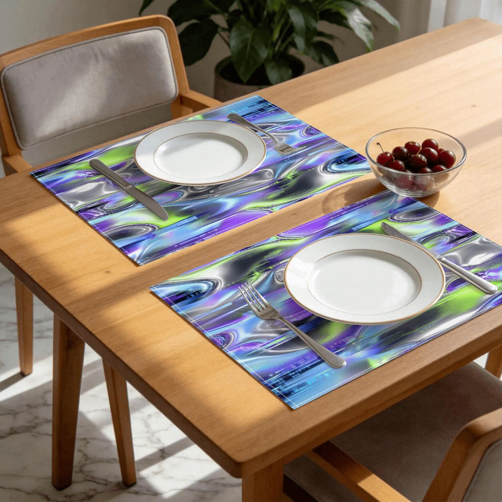 Faux Linen Placemats Set of 6