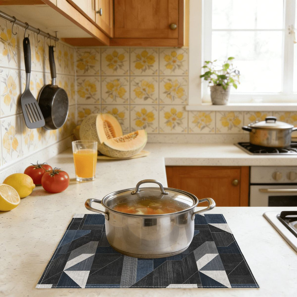 Faux Linen Placemats Set of 6