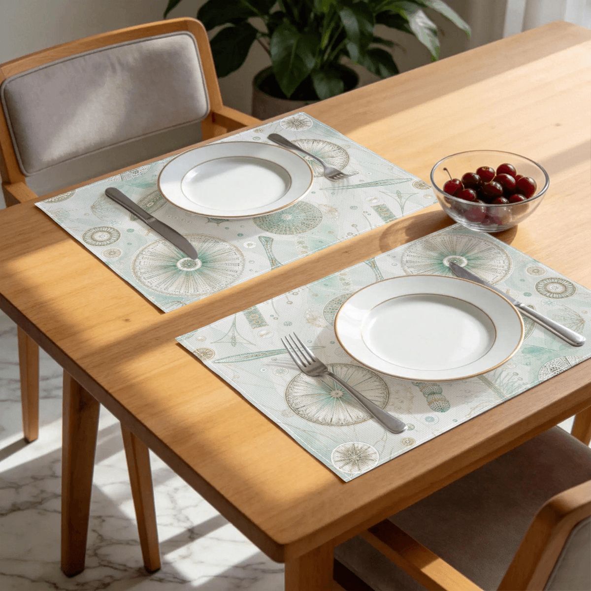 Faux Linen Placemats Set of 6