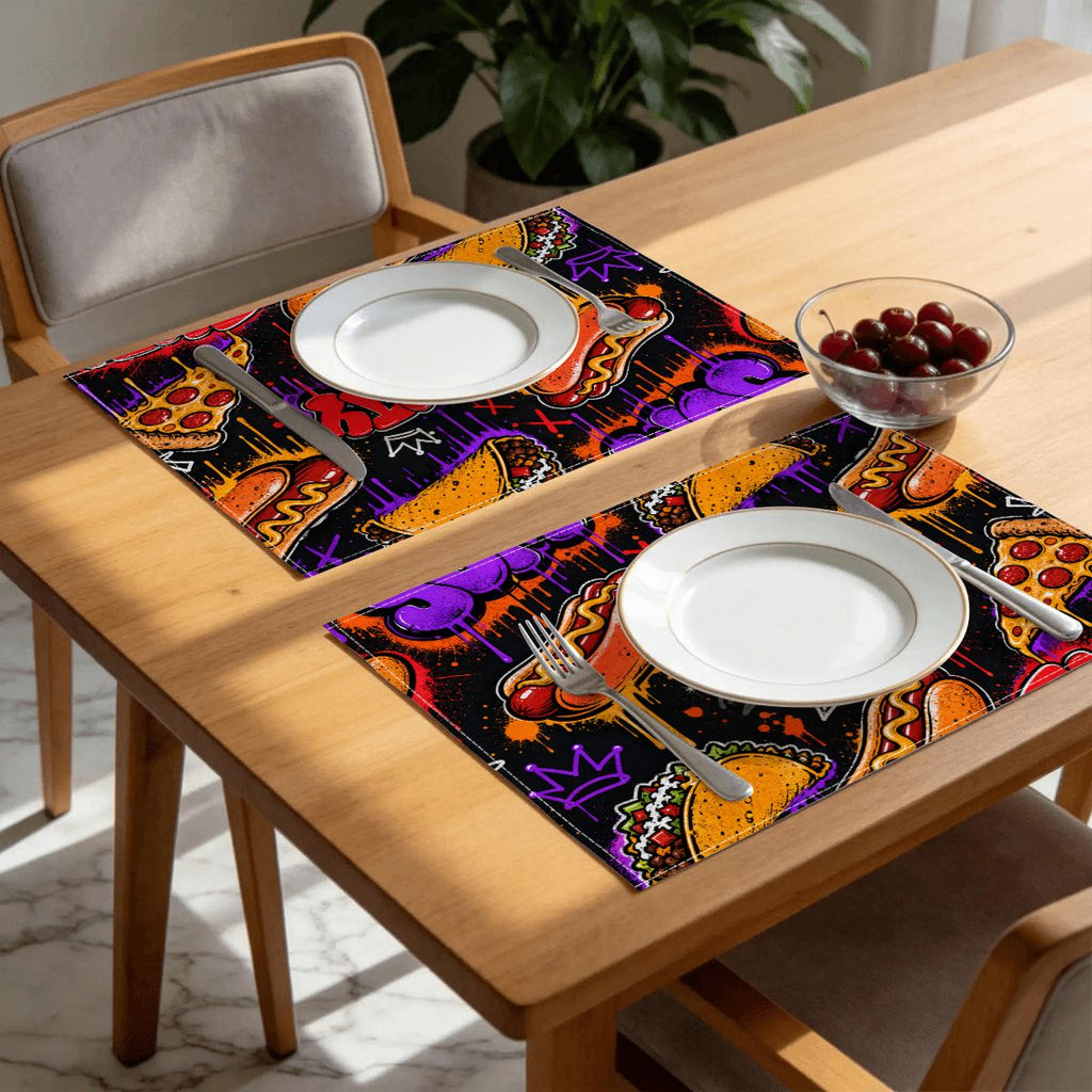 Faux Linen Placemats Set of 6