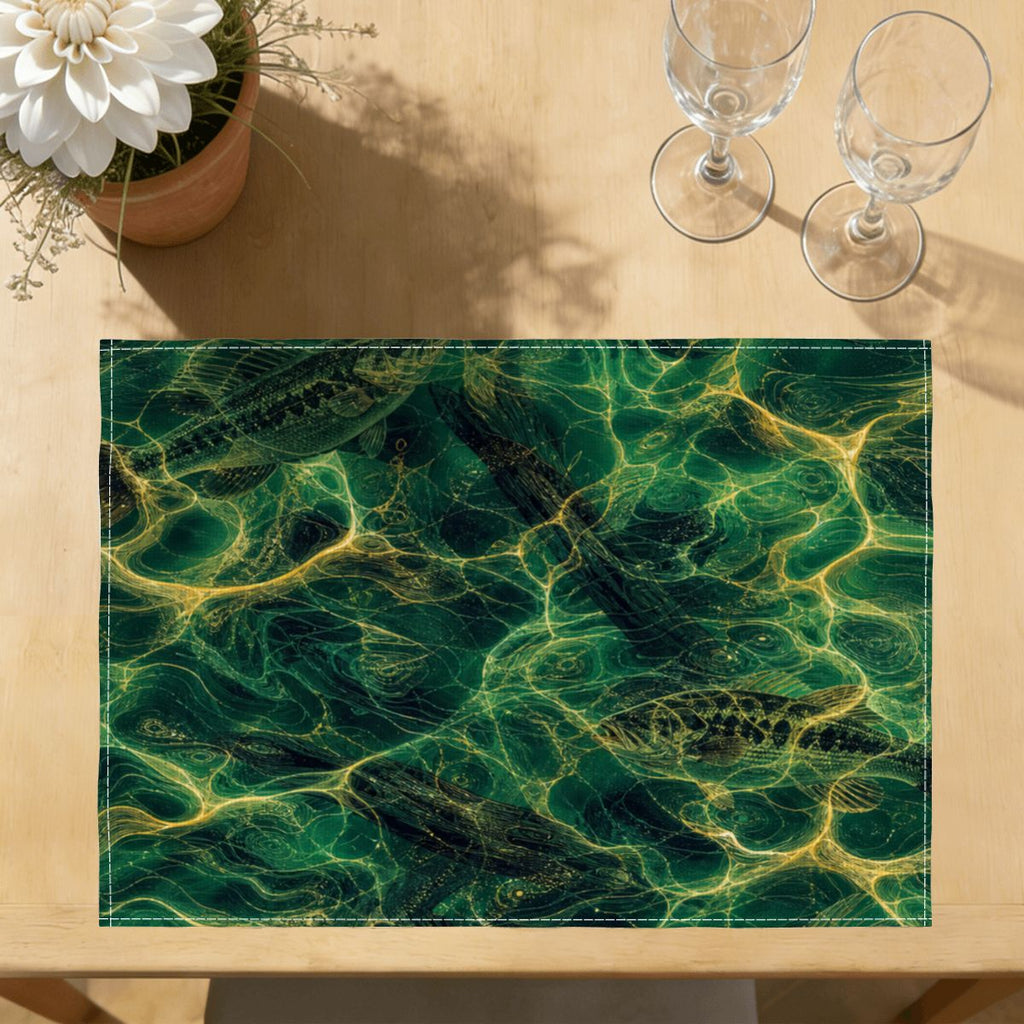 Faux Linen Placemats Set of 6