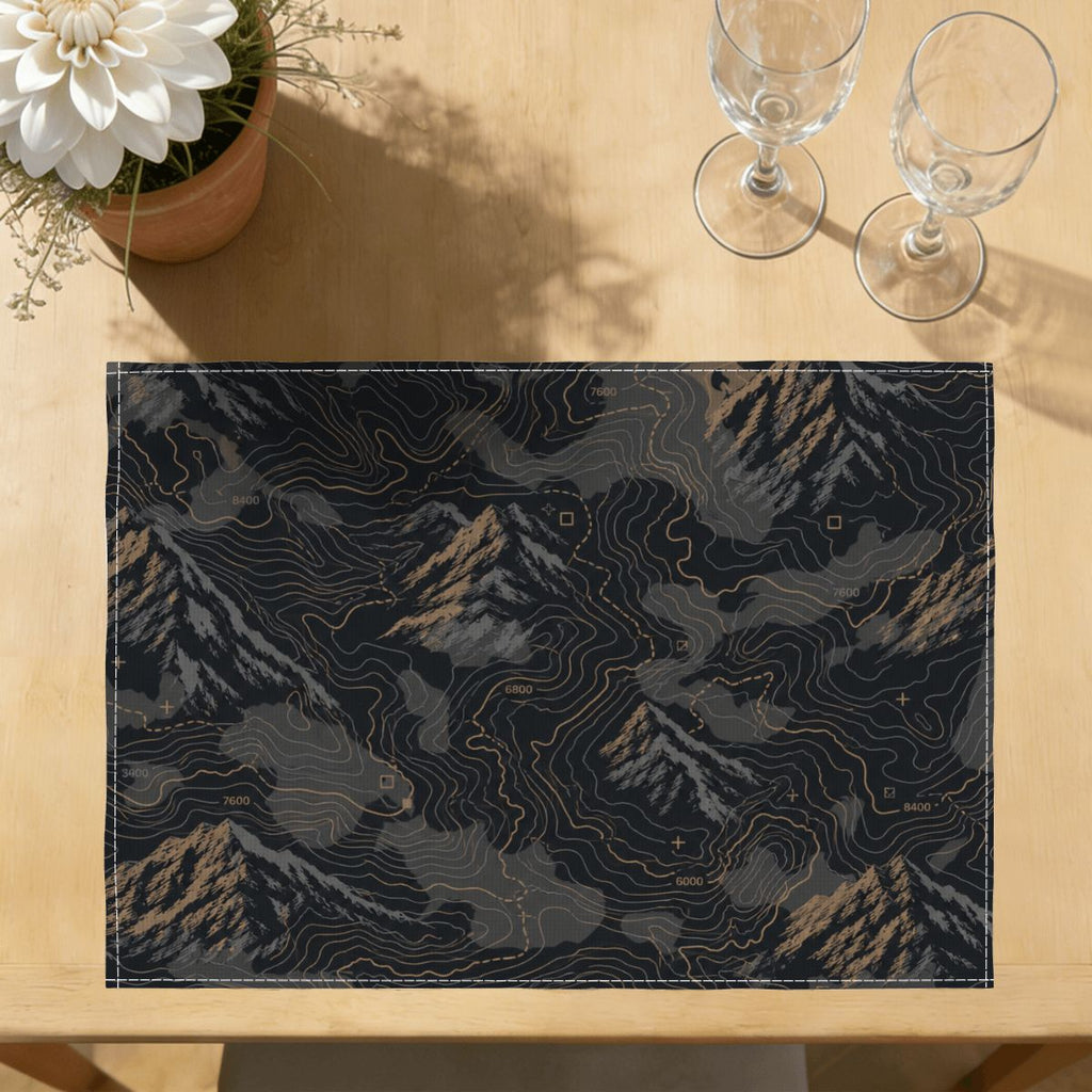 Faux Linen Placemats Set of 6