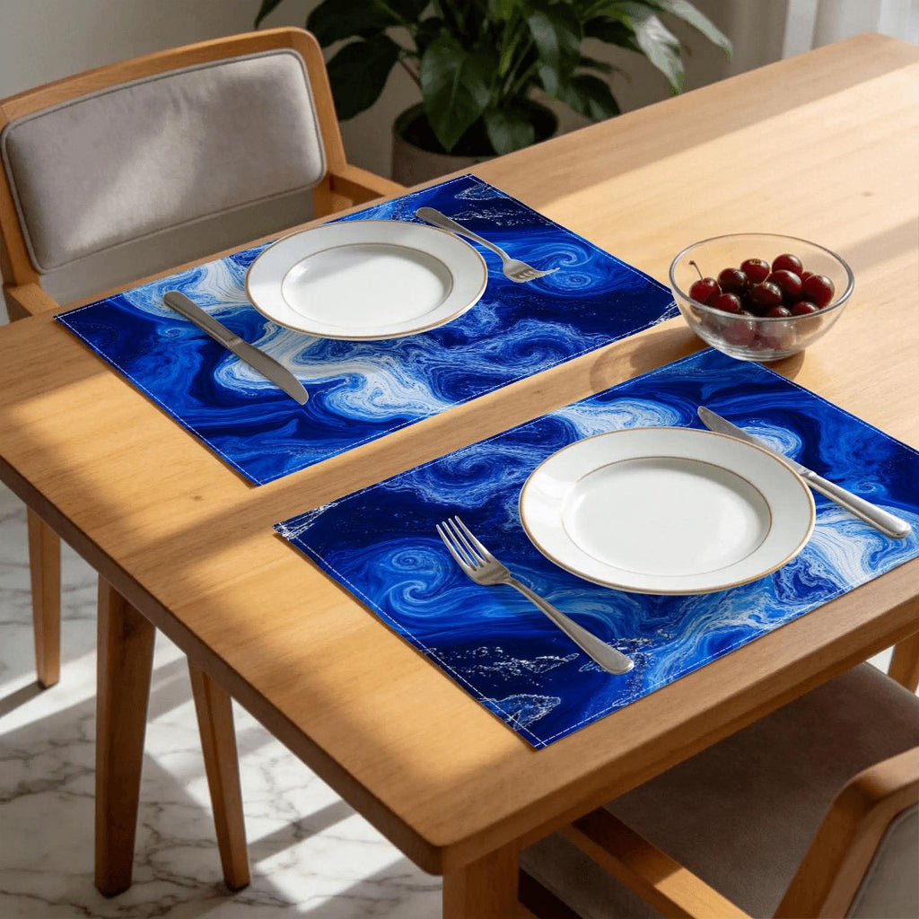 Faux Linen Placemats Set of 6