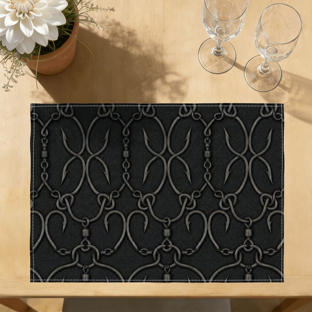 Faux Linen Placemats Set of 6