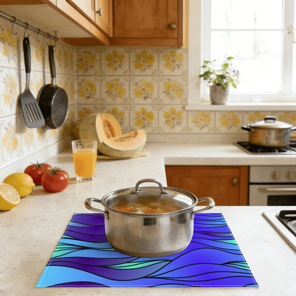 Faux Linen Placemats Set of 6