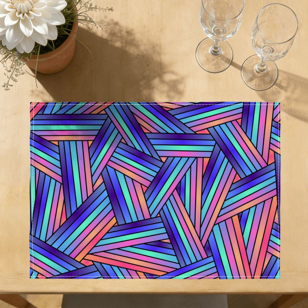Faux Linen Placemats Set of 6