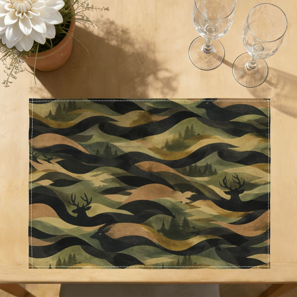 Faux Linen Placemats Set of 6