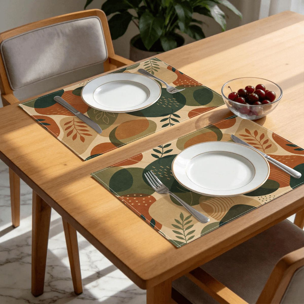 Faux Linen Placemats Set of 6